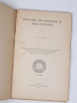 Researches and Experiments in Aerial Navigation