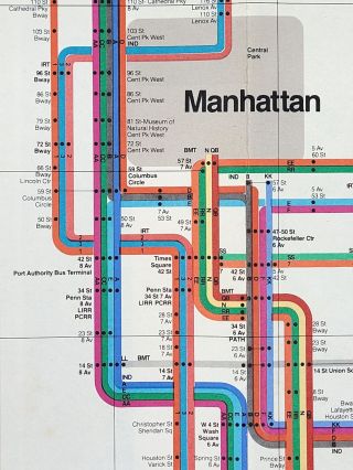 Item #1273 New York Subway Guide. Massimo Vignelli