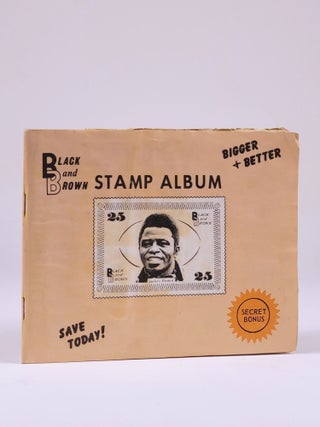 Item #1276 Black and Brown Stamp Album. Black, Brown Advertising Company