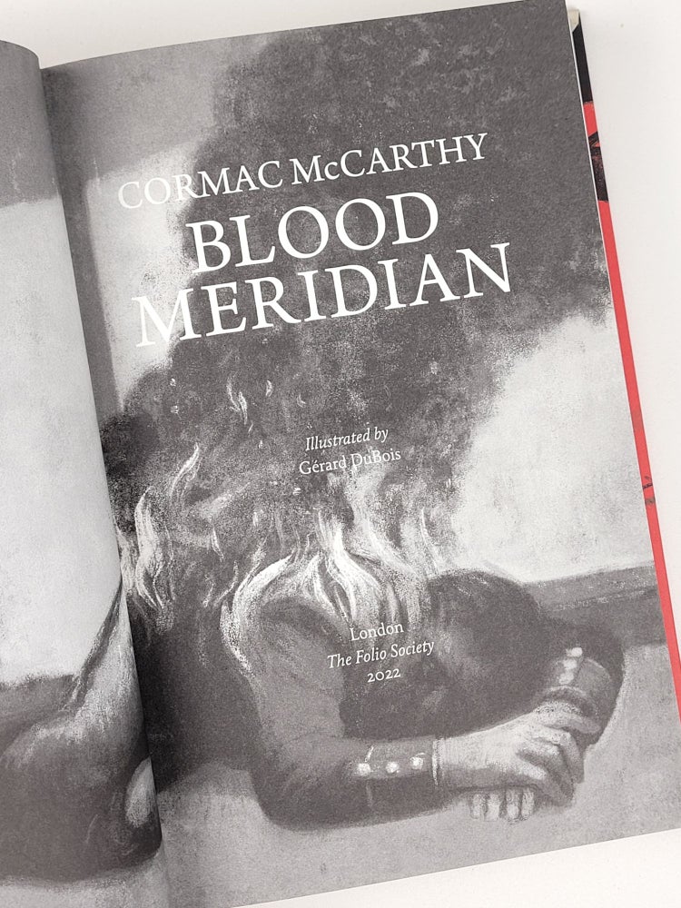 Item #1278 Blood Meridian. Cormac McCarthy, b.1933.