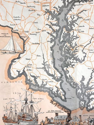 Map of Historic Baltimore, Showing Main Traffic Routes and Points of Interest