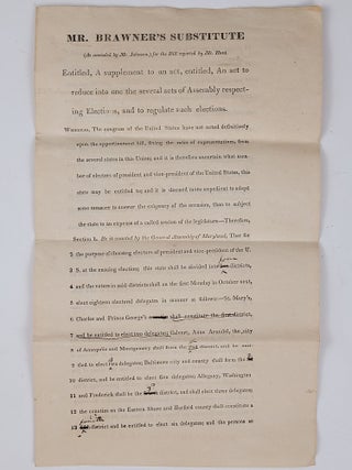 Item #1304 Mr. Brawner's Substitute (As amended by Mr. Johnson,) for the Bill reported by Mr....