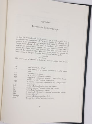 The Great Gatsby: A Facsimile of the Manuscript