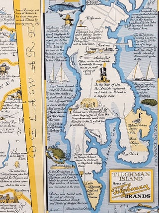 Historical Map of the Maryland Eastern Shore: The Chesapeake Bay Country