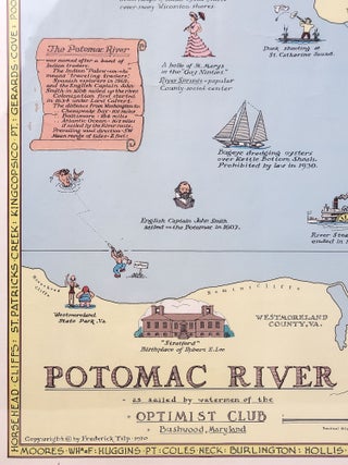 Item #1312 Potomac River as Sailed by Watermen of the Optimist Club, Bushwood, Maryland....