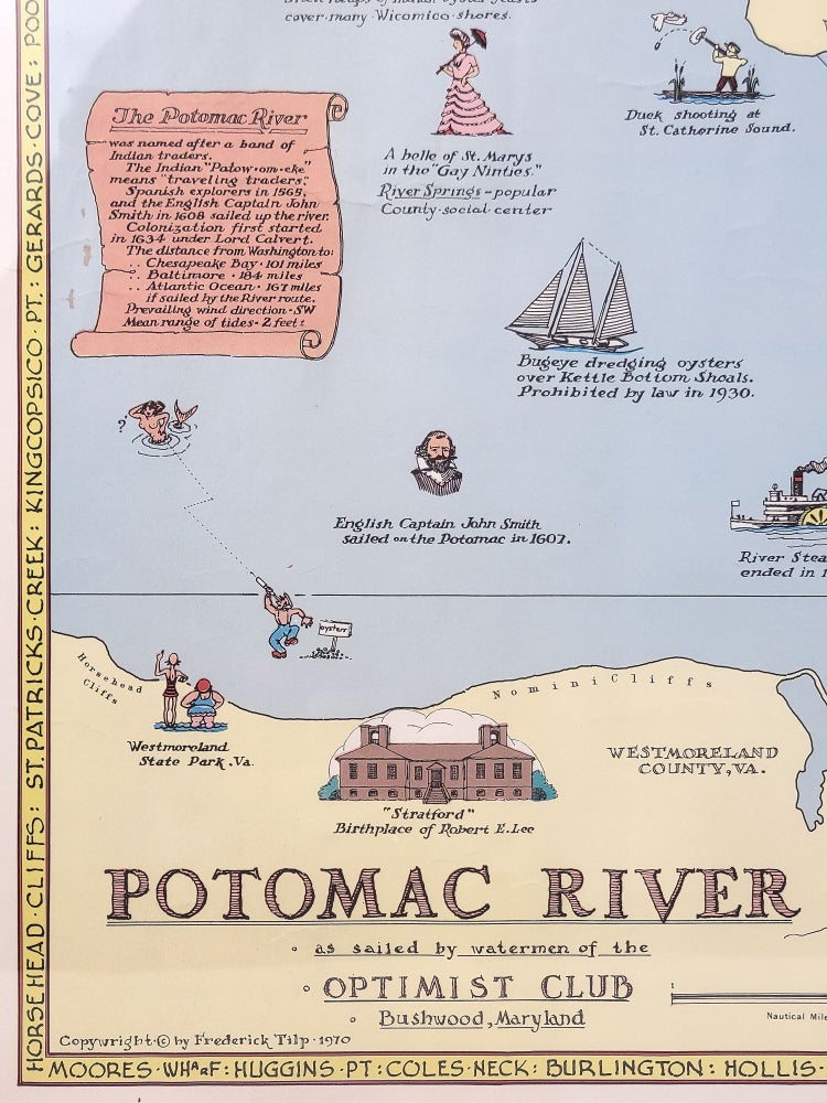 Item #1312 Potomac River as Sailed by Watermen of the Optimist Club, Bushwood, Maryland. Frederick Tilp.