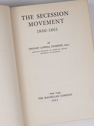 The Secession Movement, 1860-1861