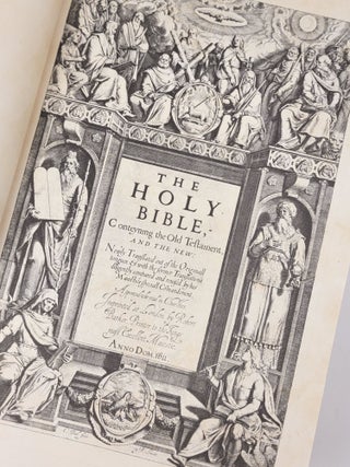 Item #1336 The Holy Bible, Conteyning the Old Testament, and the New: Newly Translated out of the...