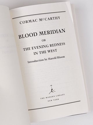 Blood Meridian or the Evening Redness in the West
