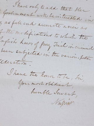 Letter Regarding American ship "Panchita," Accused of Slave Trading, Plus Two Other Letters on Legal Matters