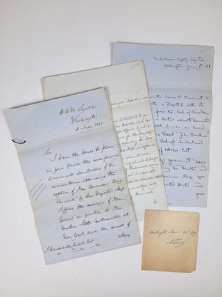 Letter Regarding American ship "Panchita," Accused of Slave Trading, Plus Two Other Letters on Legal Matters