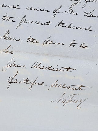 Letter Regarding American ship "Panchita," Accused of Slave Trading, Plus Two Other Letters on Legal Matters