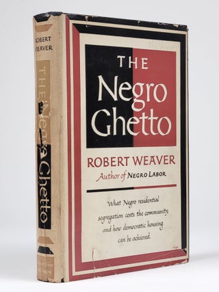 Item #1372 The Negro Ghetto. Robert Weaver, lifton