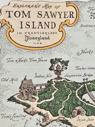 Item #1388 Explorer's Map of Tom Sawyer Island in Frontierland, Disneyland, U.S.A. Disneyland