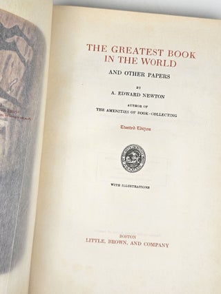The Greatest Book in the World, and Other Papers (Signed)