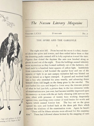 [The Spire and the Gargoyle] and [Rain Before Dawn (Verse)] in The Nassau Literary Magazine, February 1917, Volume LXXII Number 7