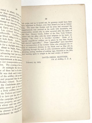 The Campaign of Chancellorsville