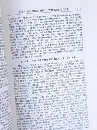 Oklahoma the Mecca for Men of Mystery. John Wilkes Booth, Escape and Wanderings Until Final Ending of the Trail by Suicide at Enid, Oklahoma, January 12, 1903