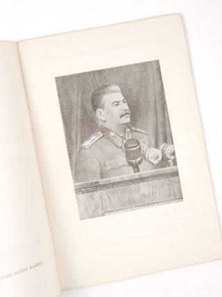 Speech Delivered at an Election Meeting in the Stalin Election District, Moscow February 9, 1946