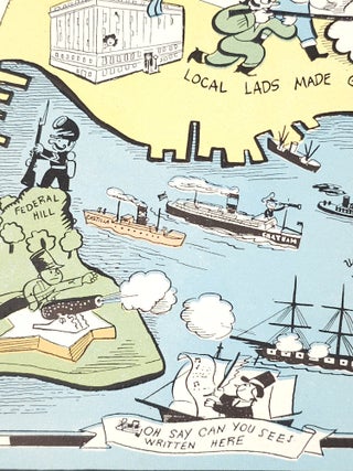 Oriole Map of Baltimore. Compliments of the Oriole Cafeterias