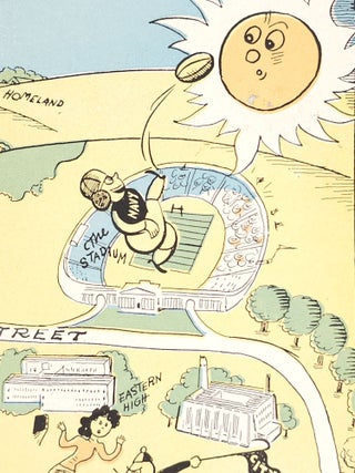 Oriole Map of Baltimore. Compliments of the Oriole Cafeterias