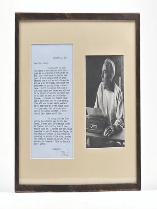 Typed Letter, Signed, Discussing Communism in 1965
