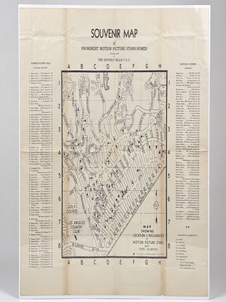 Souvenir Map of Prominent Motion Picture Stars Homes