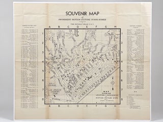 Souvenir Map of Prominent Motion Picture Stars Homes
