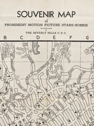 Souvenir Map of Prominent Motion Picture Stars Homes