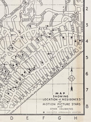Souvenir Map of Prominent Motion Picture Stars Homes