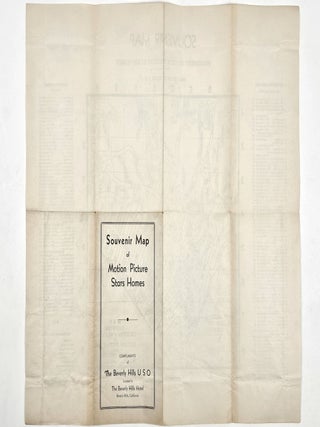 Souvenir Map of Prominent Motion Picture Stars Homes