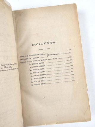 A Report of the Decision of the Supreme Court of the Unted States, and the Opinions of the Judges Thereof, in the Case of Dred Scott versus John F. A. Sandford. December Term, 1856