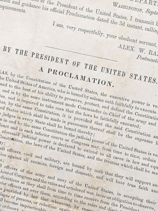 By the President of the United States. A Proclamation. Andrew Johnson.