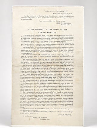 By the President of the United States. A Proclamation