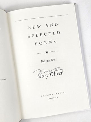 New and Selected Poems, Volume Two (Signed)