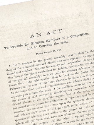 Item #1570 An Act: To Provide for Electing Members of a Convention, and to Convene the same....