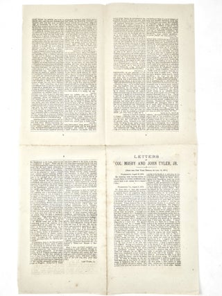 Letters of Col. Mosby and John Tyler, Jr.