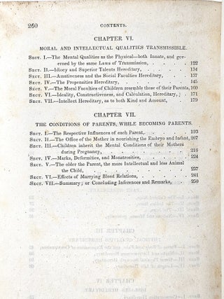 Hereditary Descent: Its Laws and Facts, Illustrated and Applied to the Improvement of Mankind; with Hints to Woman; Including Directions for Forming Matrimonial Alliances so as to Produce, in Offspring, Whatever Physical, Mental, or Moral Qualities May be Desired; Together with Preventives of Hereditary Tendencies