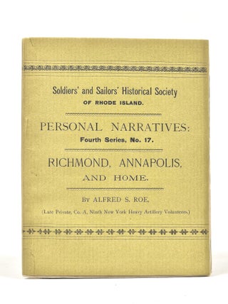 Item #1610 Richmond, Annapolis, and Home (Soldiers' and Sailors' Historical Society of Rhode...
