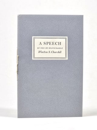 Item #1615 A Speech Before the Parliament of England on 11th November 1942. Winston Churchill,...