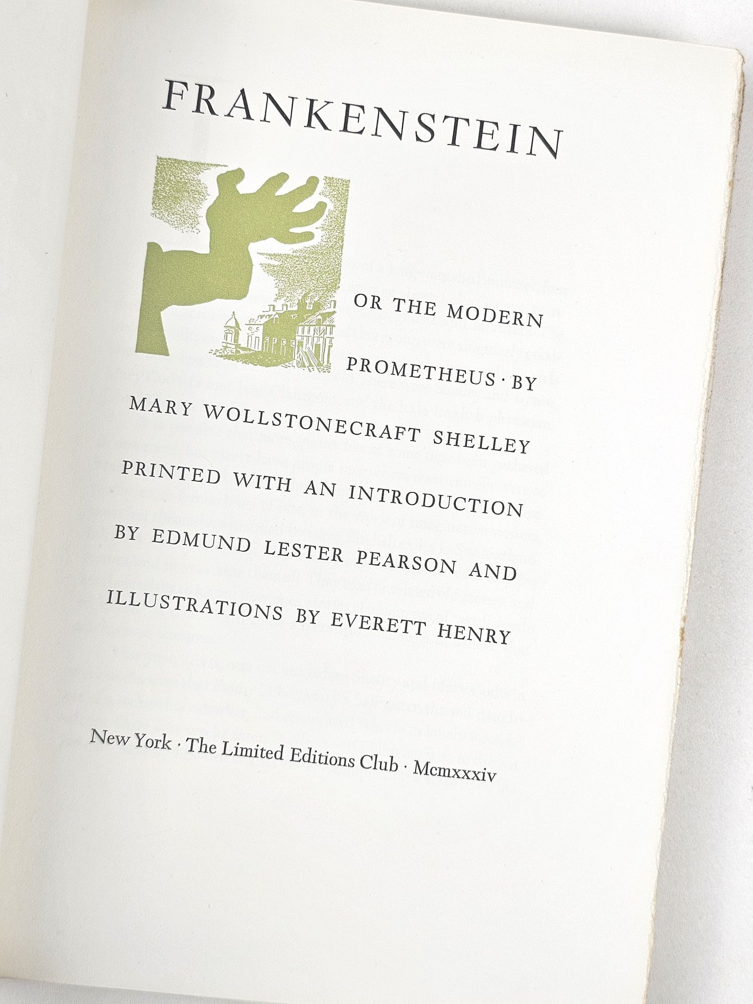 Frankenstein, Or the Modern Prometheus | Mary Wollstonecraft