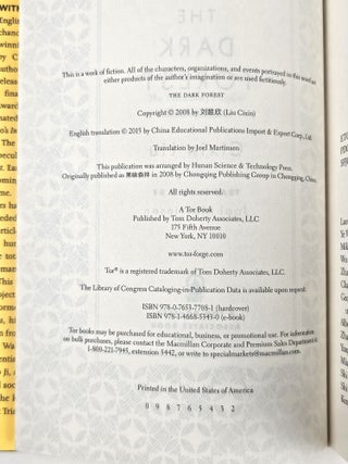 The Three-Body Problem; The Dark Forest; Death's End - The Remembrance of Earth's Past Trilogy