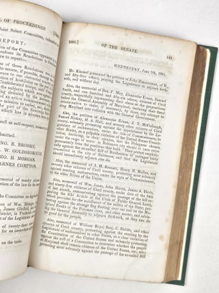 Journal of Proceedings of the Senate of Maryland, in Extra Session, April, 1861