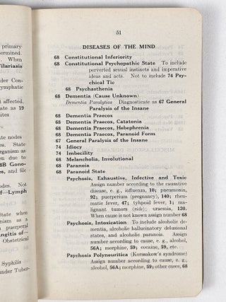 The Bellevue Hospital Nomenclature of Diseases and Conditions, with Rules for the Recording and Filing of Histories
