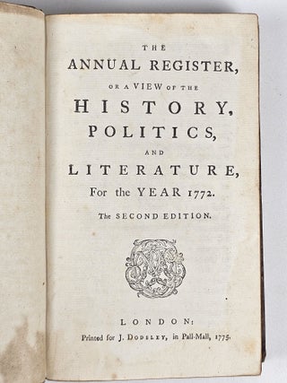 Recollection (in The Annual Register, or a View of the History, Politics, and Literature for the Year 1772)