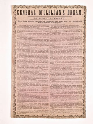 Item #1703 General M'Clellan's Dream. Wesley Bradshaw, Charles Wesley Alexander