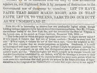The Address of the Hon. Abraham Lincoln, in Vindication of the Policy of the Framers and the Principles of the Republican Party, Delivered at Cooper Institute, February 27th, 1860, Issued by the Young Men's Republican Union, (659 Broadway, New-York,) with Notes by Charles C. Nott & Cephas Brainerd, Members of the Board of Control