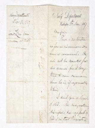 Autograph Letter to U. S. Naval Academy Superintendent, Admiral David Dixon Porter