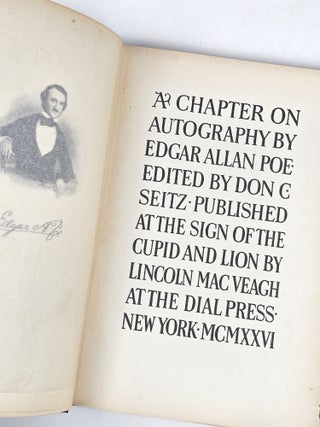 A Chapter on Autography by Edgar Allan Poe