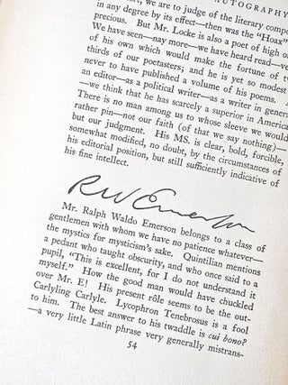 A Chapter on Autography by Edgar Allan Poe